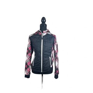 Snozu Plaid Hooded Faux Fur Lined Jacket Size L (14/16)